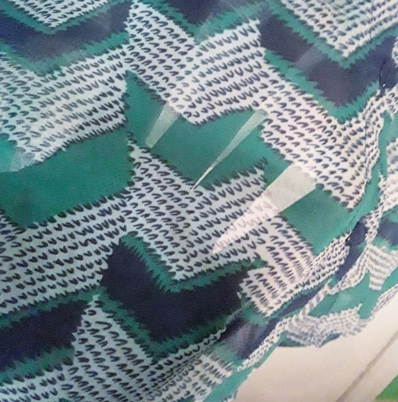 Forever 21 Sheer Chevron Blouse - Picture 5 of 5